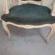 Louis XV armchair in old blue velvet