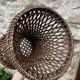 Tabouret diabolo en cannage vintage
