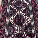 Tapis iranien en laine fait main - 188x91cm