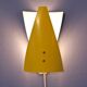 Set of 2 dutch wall lights in red and yellow, 1960s