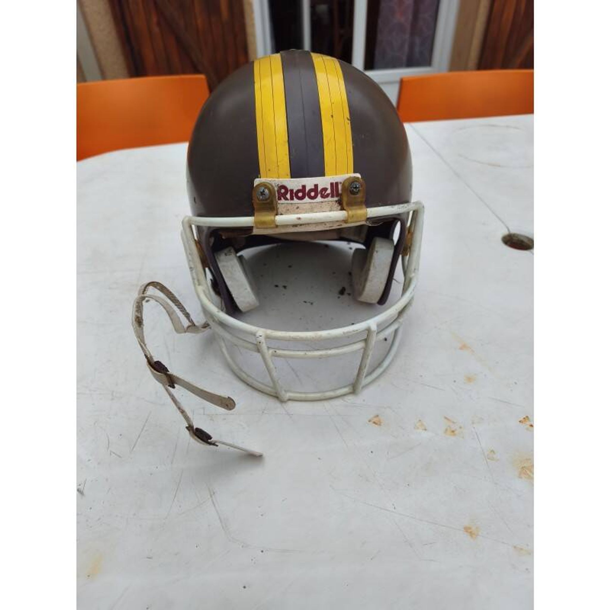 Vintage Pittsburgh American football helmet