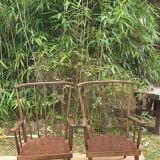 Baumann fan armchair pair