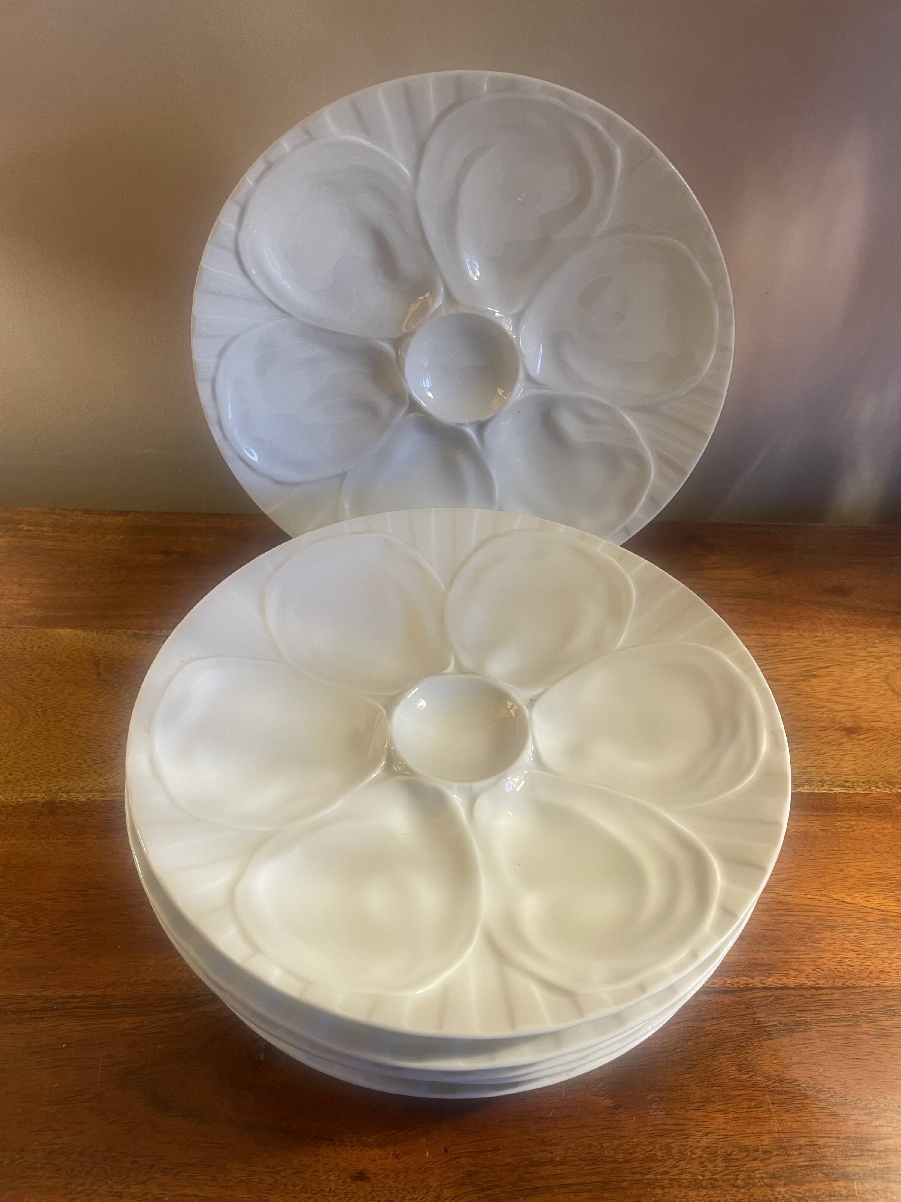 6 Pillivuyt oyster plates