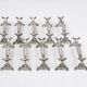 Christofle – Set of 10 Art Nouveau knife rests with chrysanthemum decoration