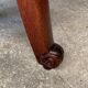 Chinese wood and marble side table