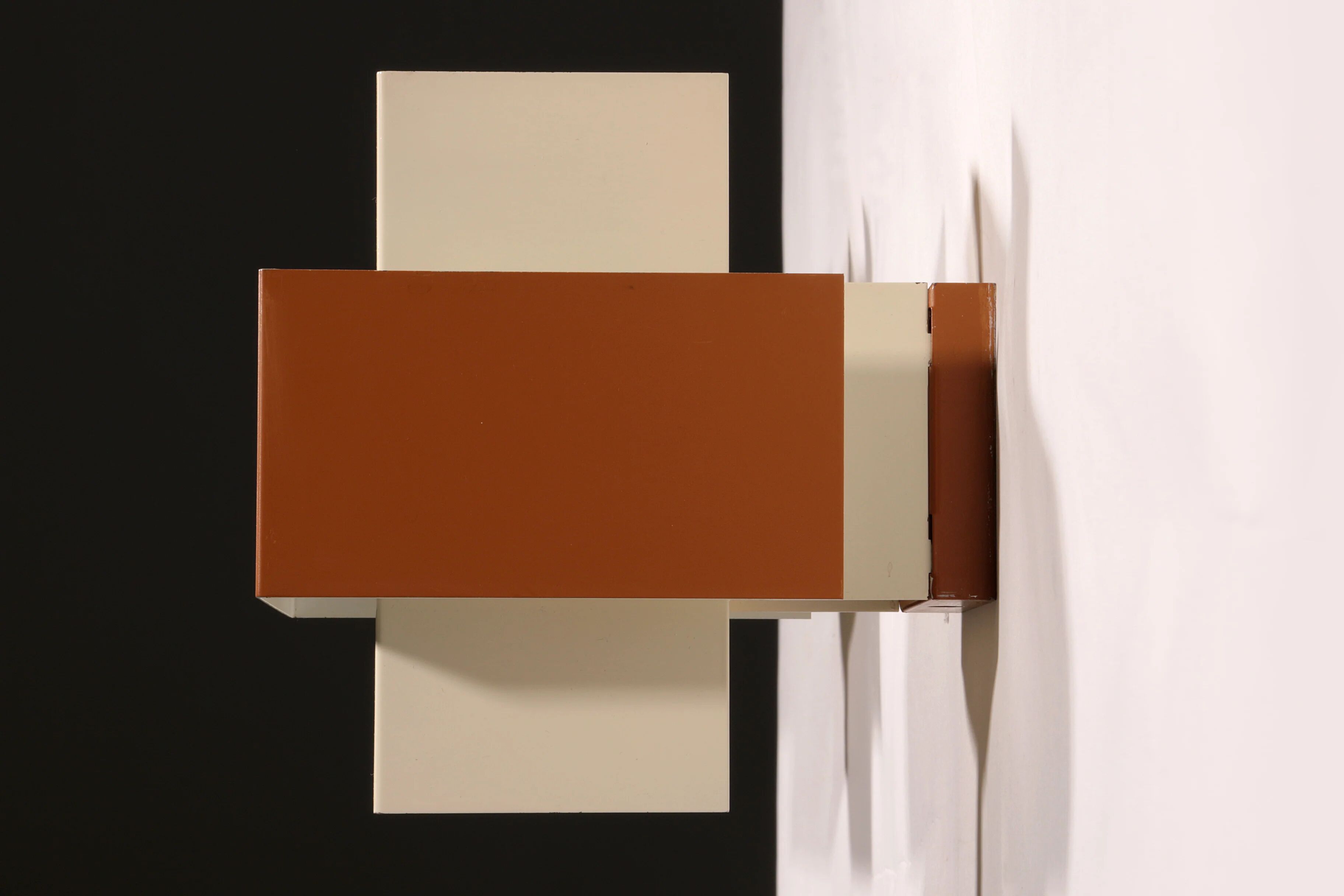 Pair of geometric Philips wall lights, 1960