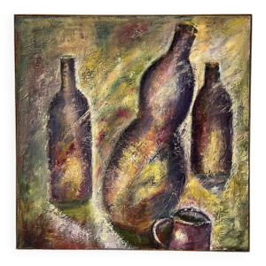 Nature morte aux bouteilles,