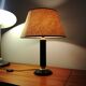 Midcentury leather lamp