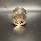 Egg cup with silver metal spoon