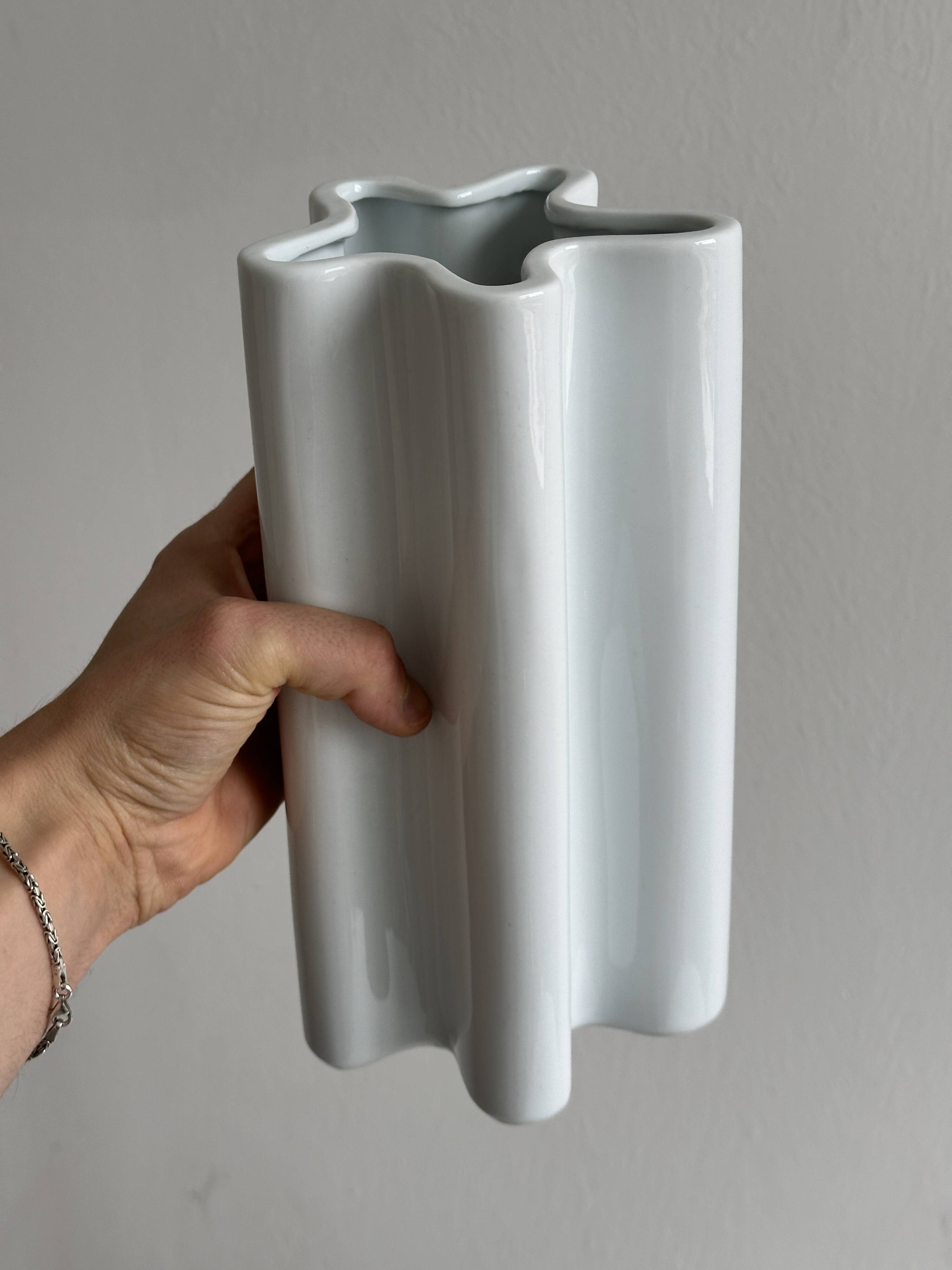 White porcelain vase