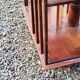Art Deco style revolving bookcase in walnut and oak