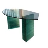 Solid glass desk from the 90s