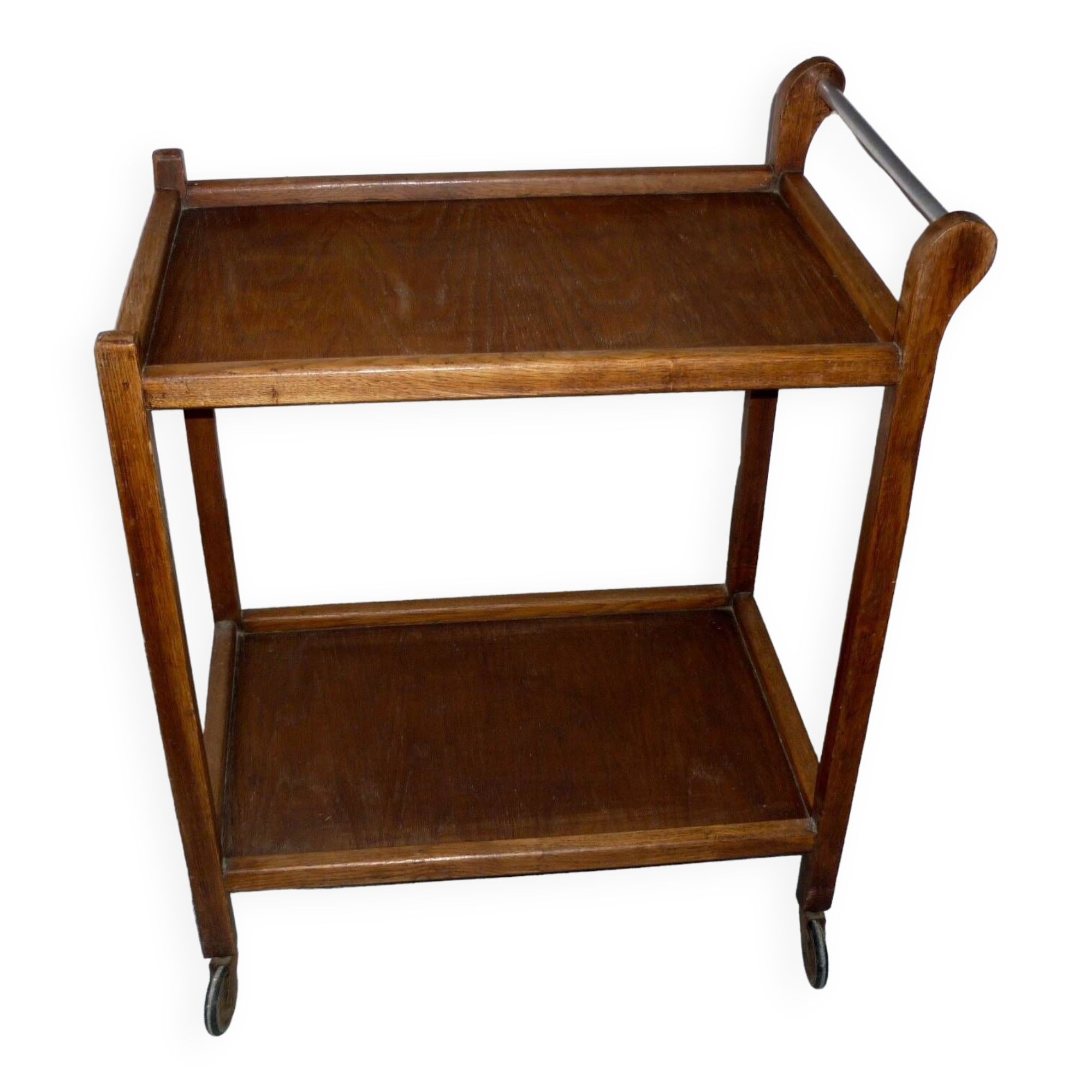 Wooden trolley on wheels 1960