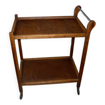 Wooden trolley on wheels 1960