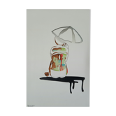 Woman in umbrella