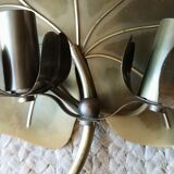 Set of 2 brass wall sconces