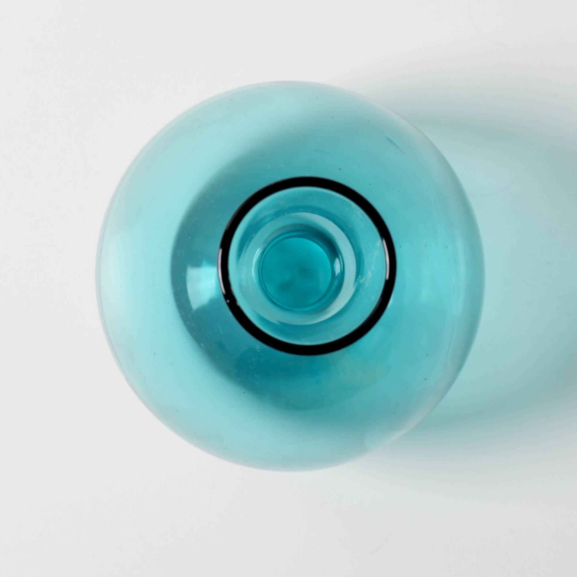Vintage Mid-Century Light Blue Glass Vase by Arthur Persy / Sweden / 1950s