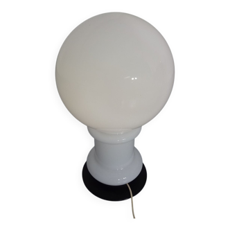 Opal Glass Floor Lamp from Glashütte Limburg, Germany, 1960s