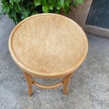 Wooden stool turned bistro style