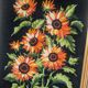 Vintage sunflower tapestry