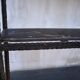 Viennese-style hammered iron flower planter holder Secession