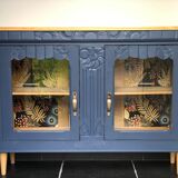 Art Deco window furniture gray blue