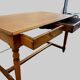 Louis XVI style flat desk in solid oak 19th century