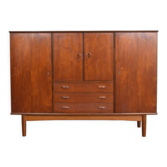 Mid-Century Danish Teak Highboard, 1960s.