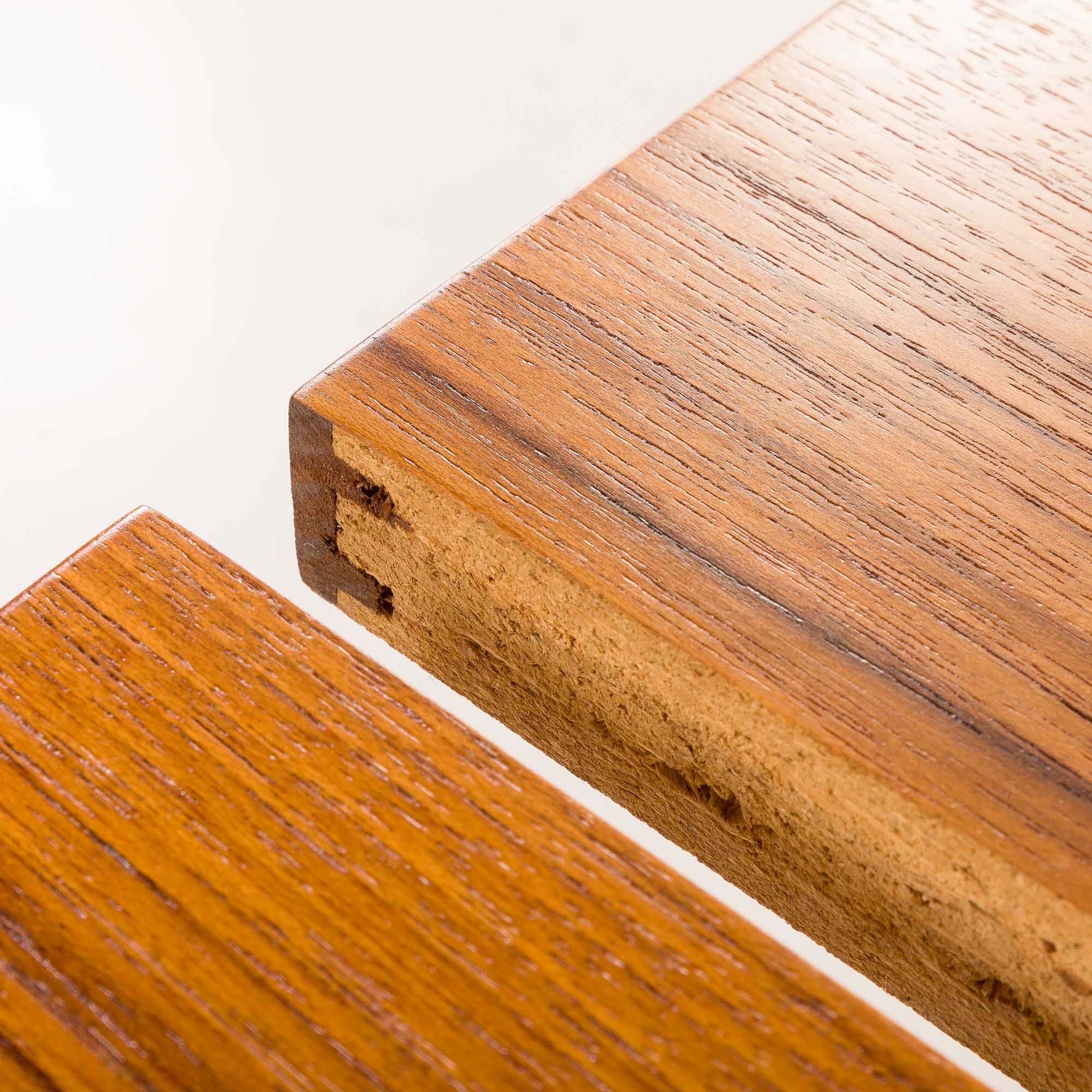 Teak round table with hidden extension, 1970s