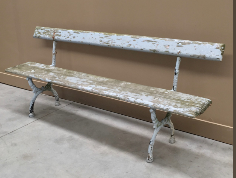 French vintage Garden Bench