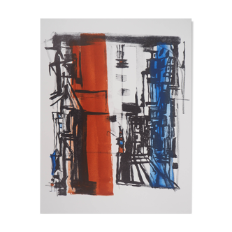 Maria helena vieira da silva : arrivée en ville - lithographie originale