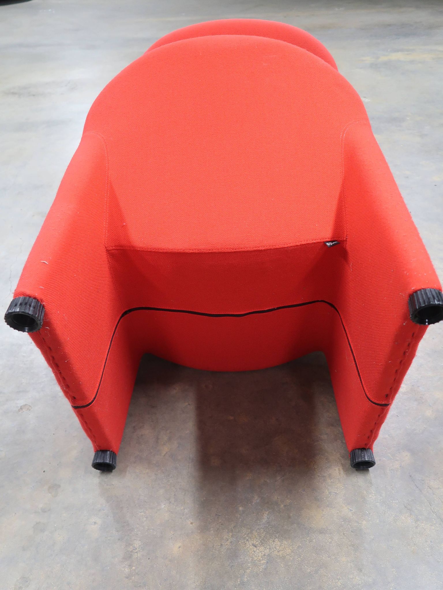 Paire de fauteuils rouge vintage
