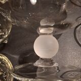 Crystal fruit bowl with 6 small bowls