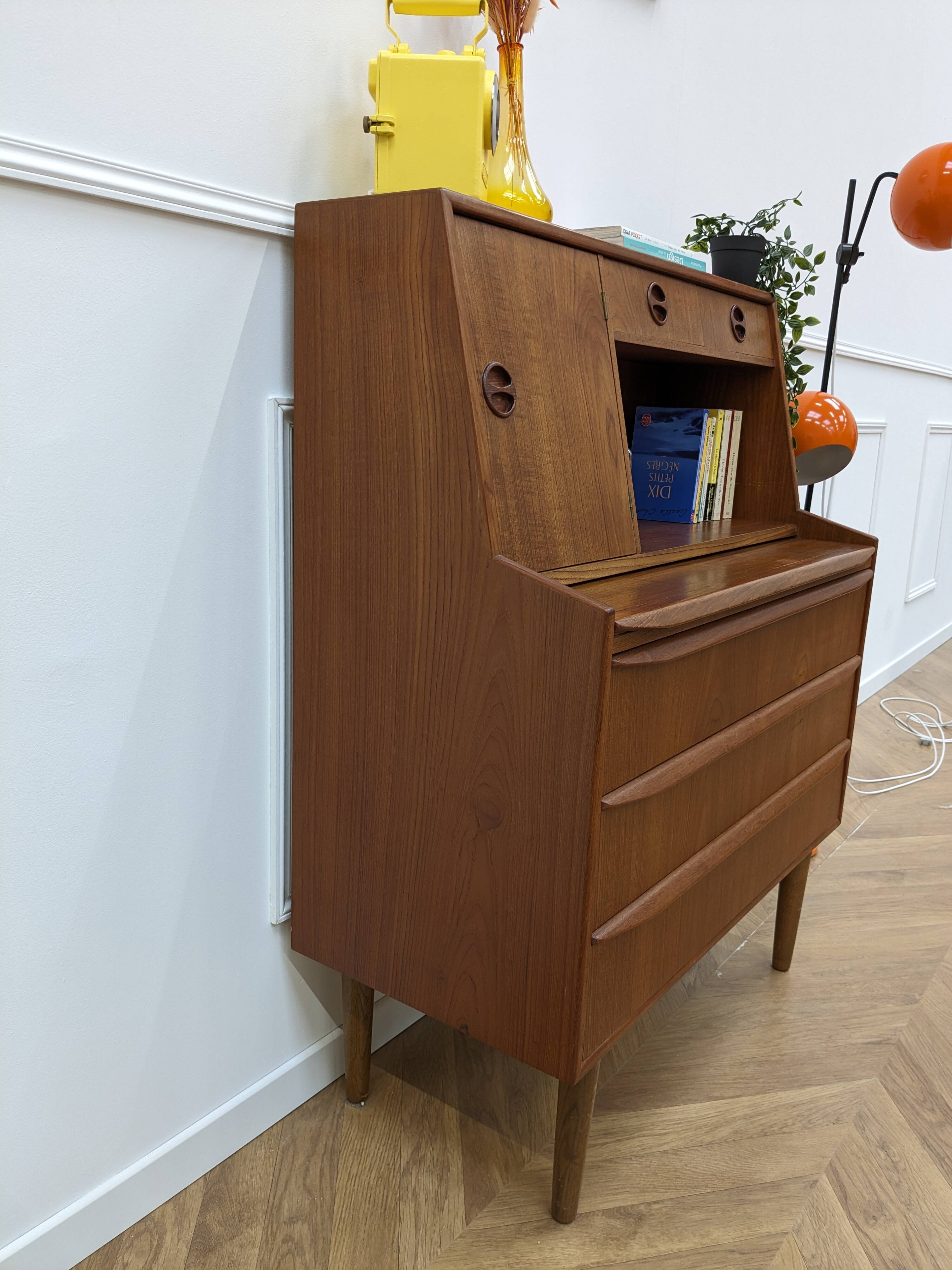 Vintage teak secretary