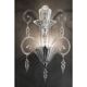 Luxury Clear Murano Glass “Rigadin” Wall Sconce