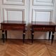 Pair of nightstands Tineo 60s wood plates