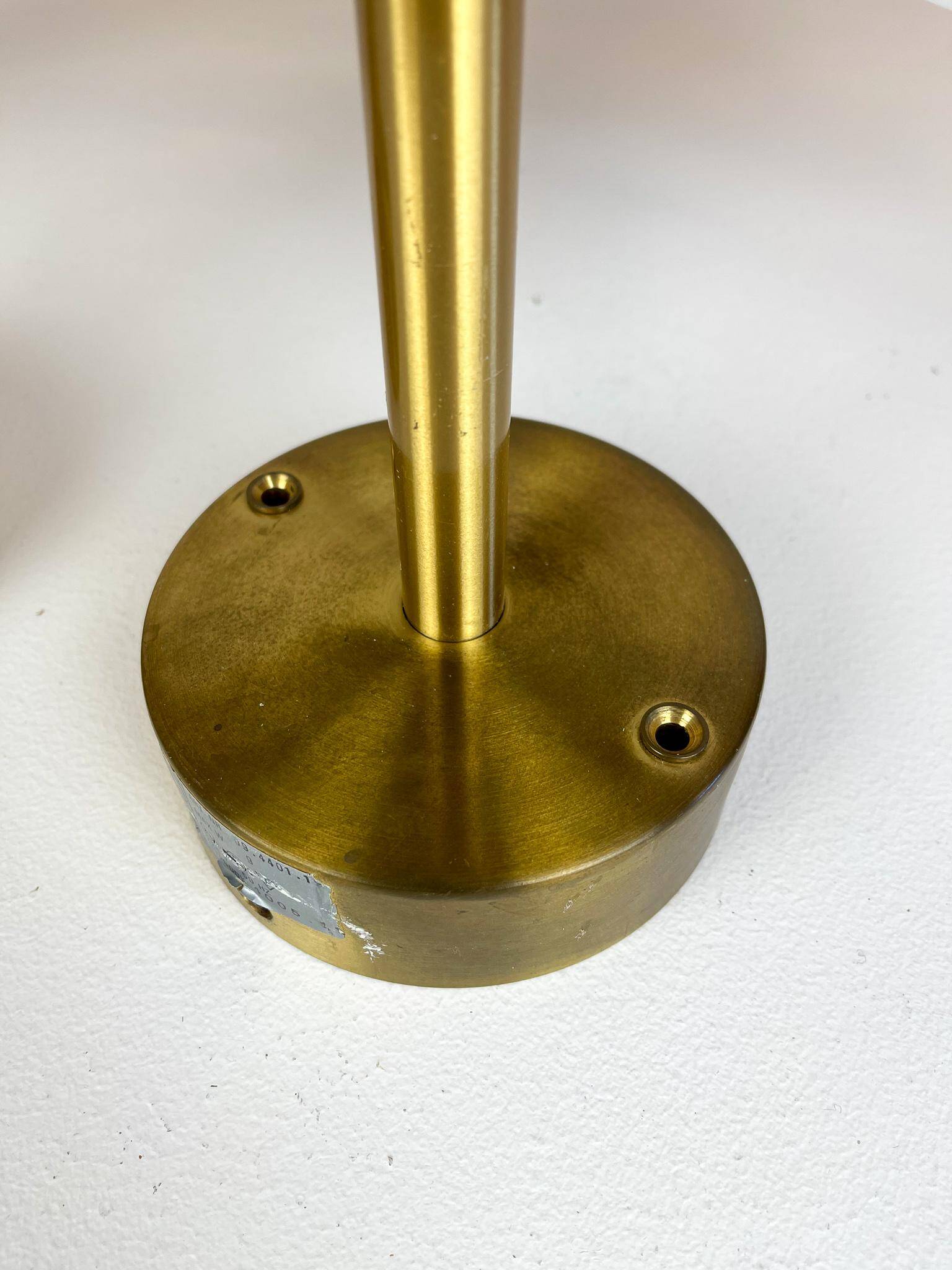 Mid-century brass and acrylic wall lamps Luxus, Sweden, 1960s