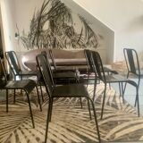 Set of 8 metal chairs