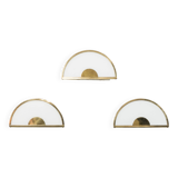 Ensemble de trois appliques murales par Zero Quattro Milano, Italie, années 1970