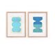 Duo of 40x30cm Twist and Asti paintings by Eawy