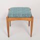 Green and white stool from the mid-20th century, 1960.
