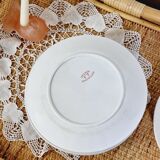 Set of 14 deep flat and dessert plates with defect FT Jasmins Badonviller