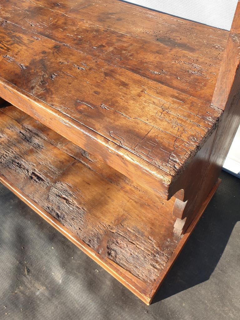 19th-century asymmetrical shelves estaminet display