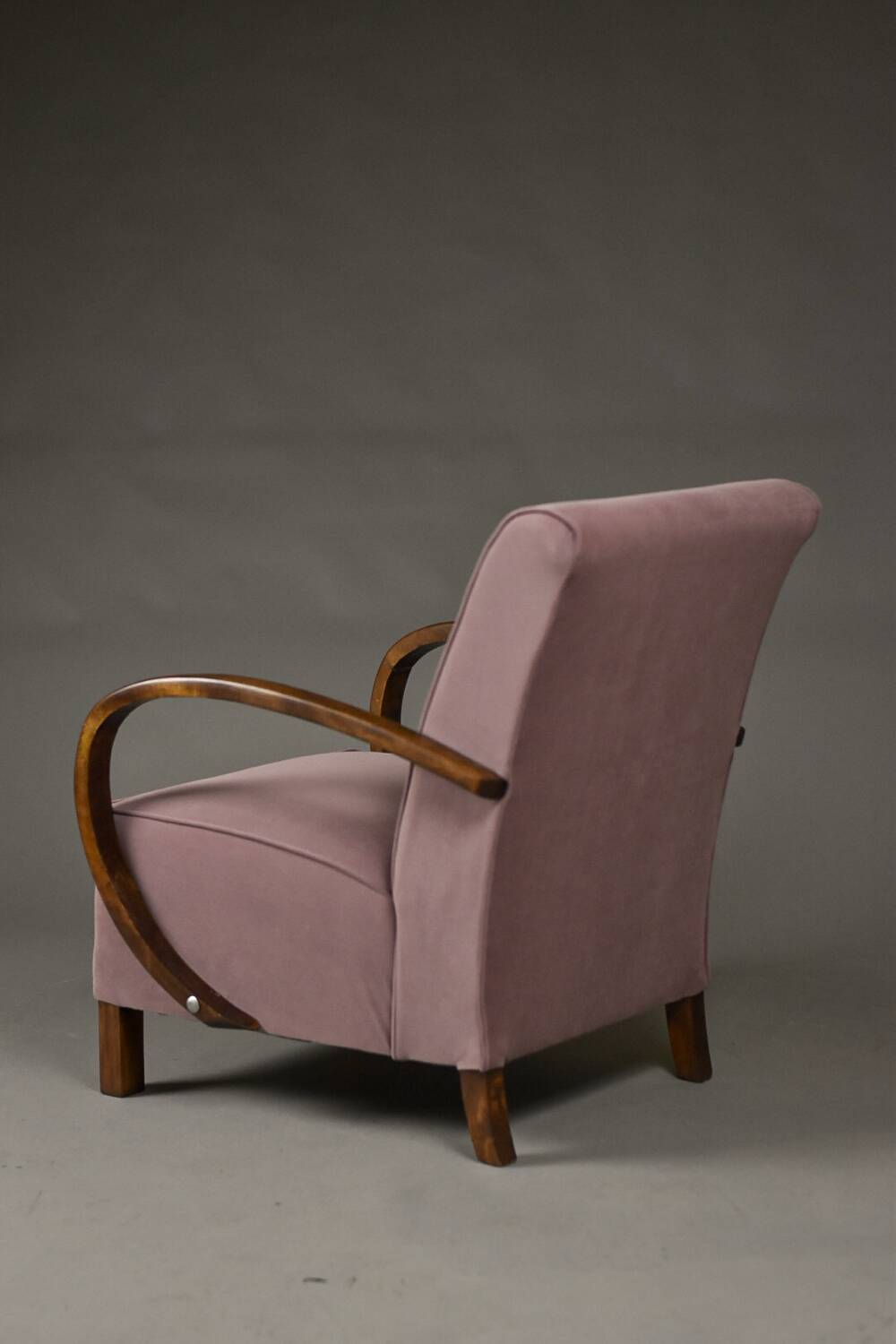 Art Deco Club Armchair, Fully Restored, Poland, 1930s