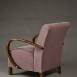 Art Deco Club Armchair, Fully Restored, Poland, 1930s