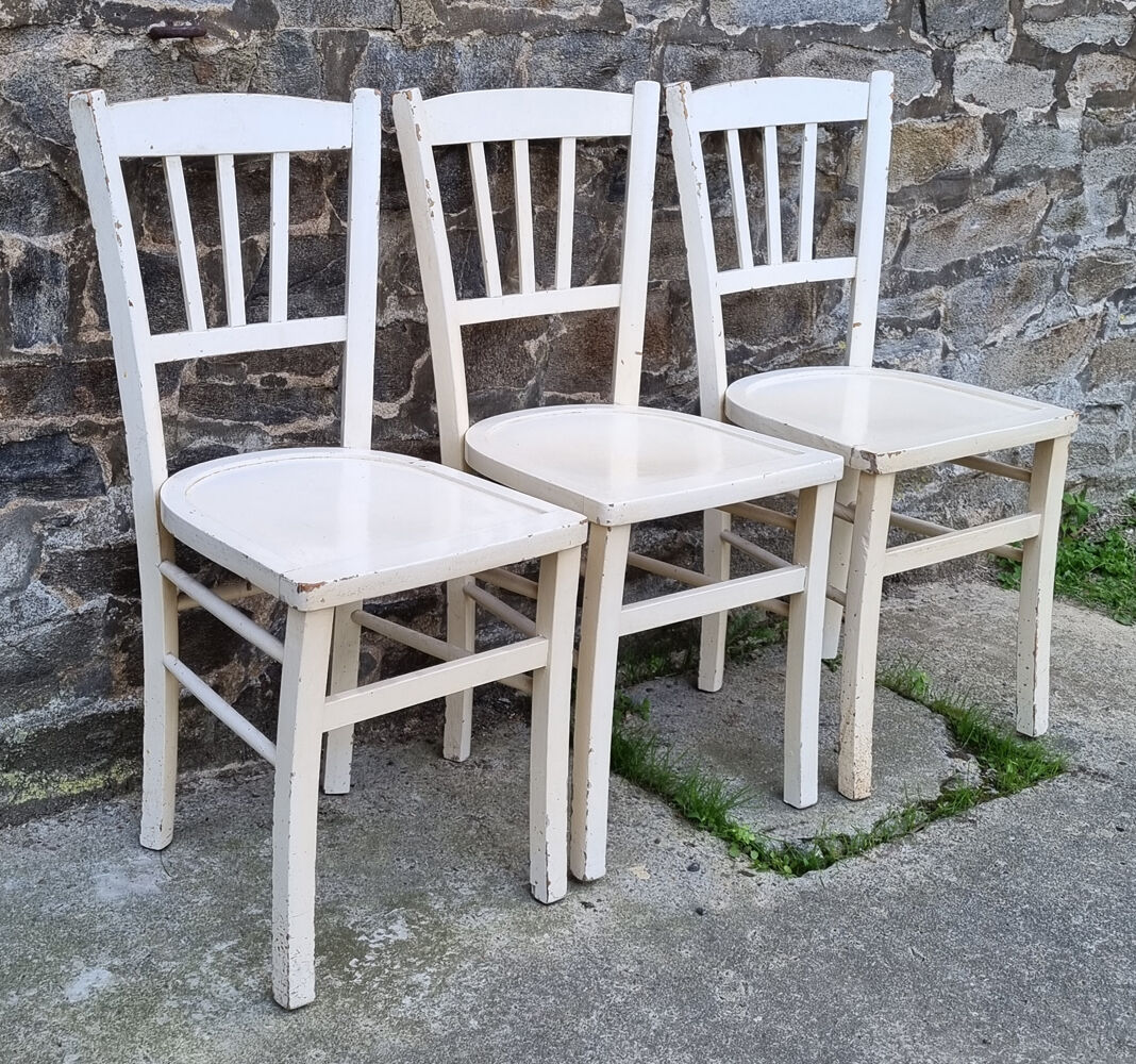 Luterma table and chairs set, shabby chic, 40s