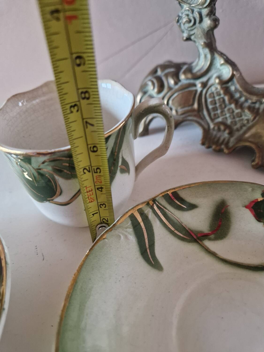 2 longwy art nouveau cups