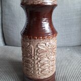 Large ceramic vase Germany with floral decoration
