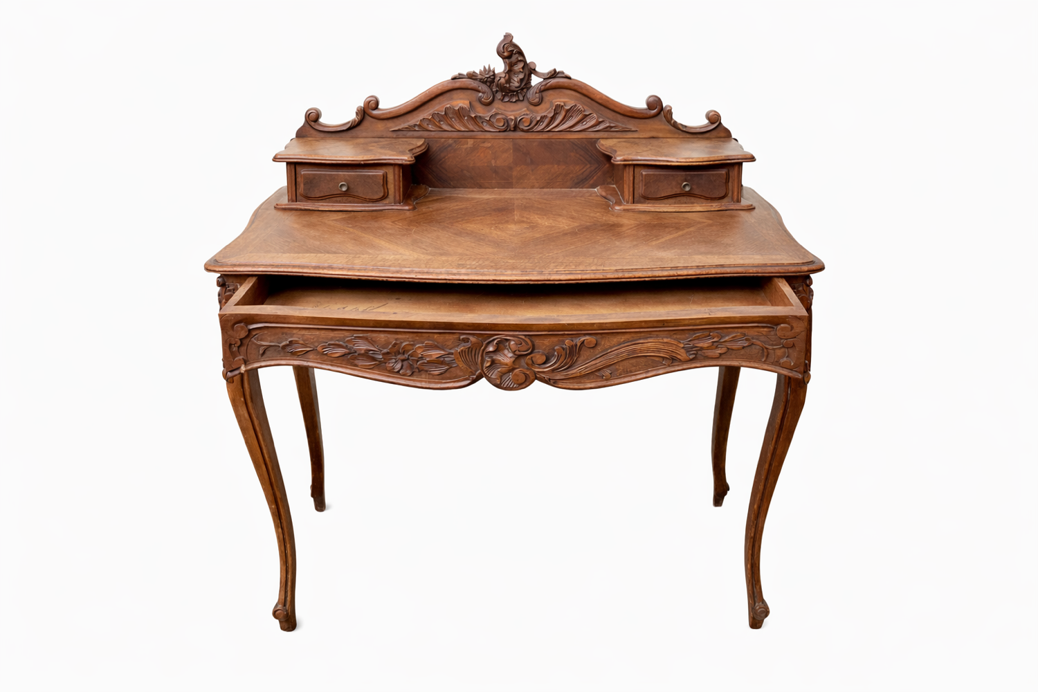 Louis XV desk, 19th century, carved.