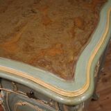 Venetian lacquered and painted writing desk from the 20th century